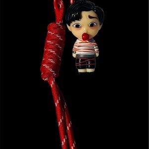 Handmade Addams Family Toy Figure Keychain
